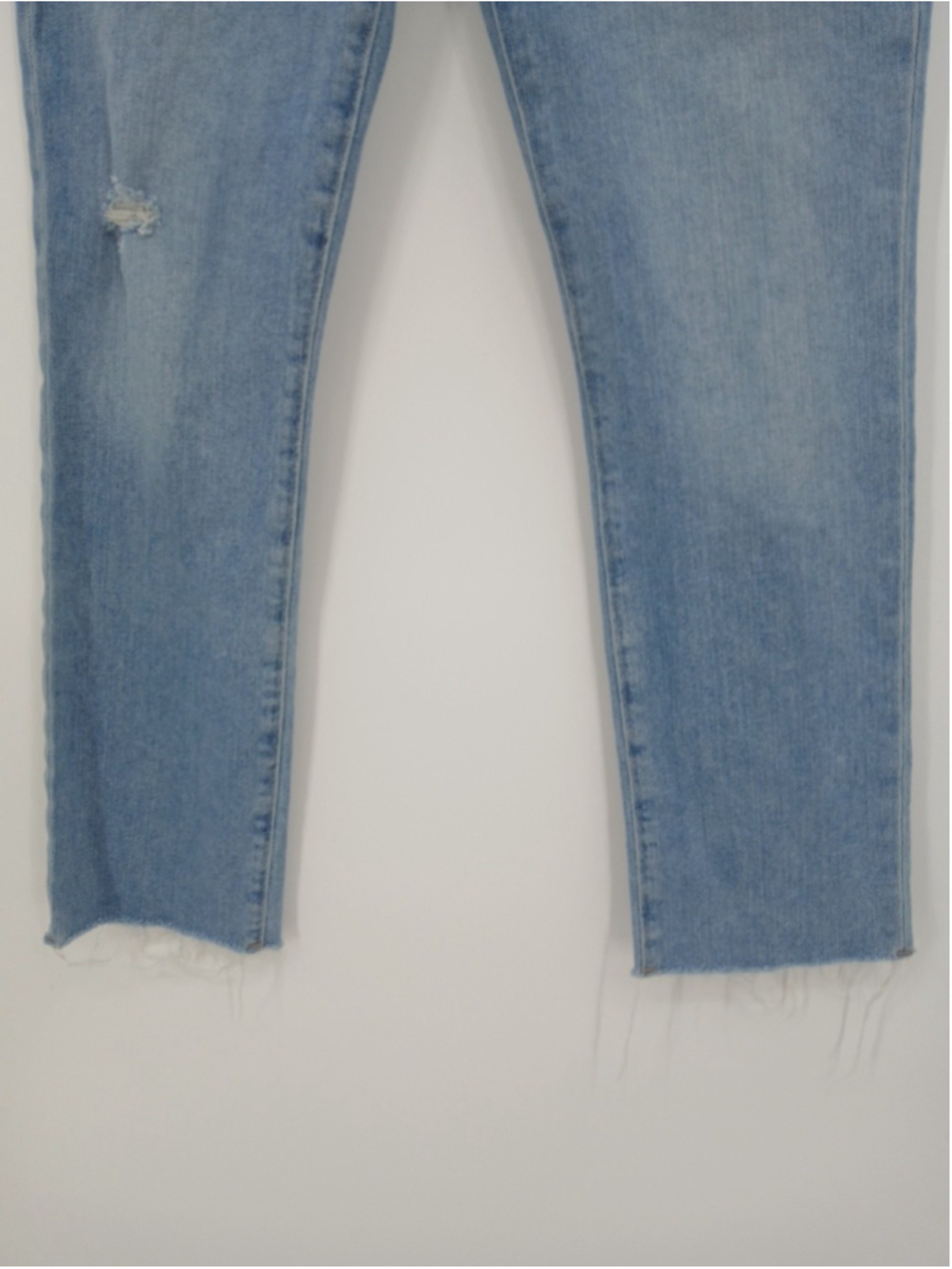 Hudson Jeans Blair High Rise Straight Crop Womens Size 26 Blue Distressed - Picture 7 of 16